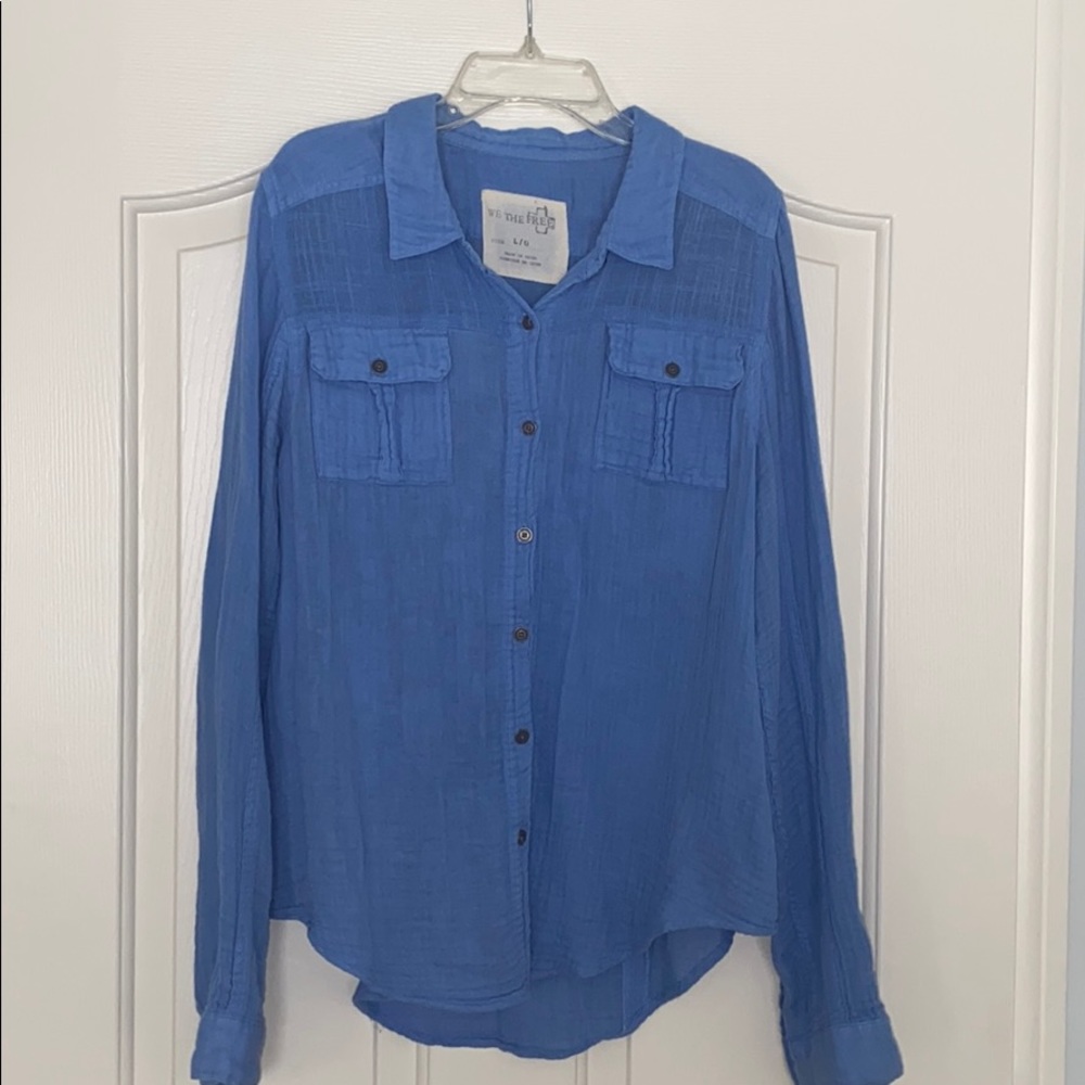 Free people button down.
